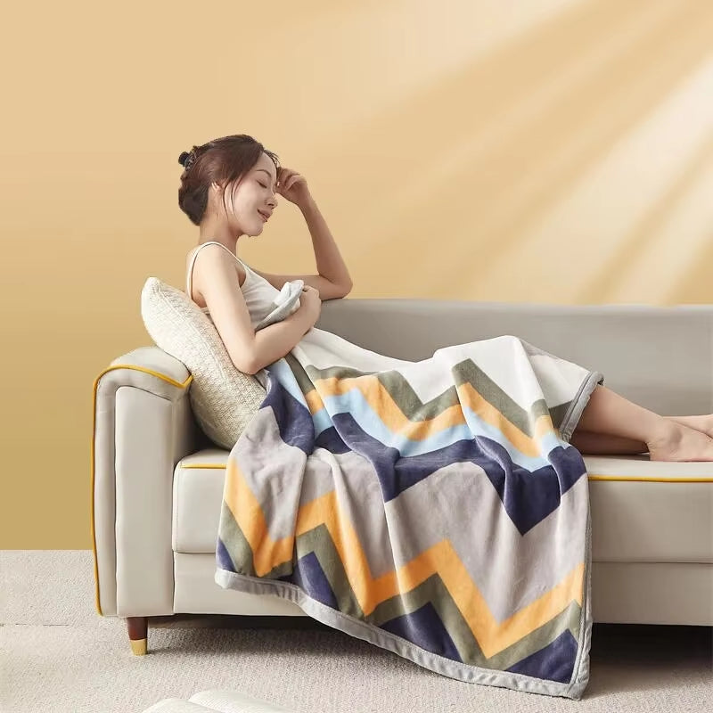 Ultra-Soft Thickened Flannel Blanket - Perfect for Naps and Air Conditioning Comfort!
